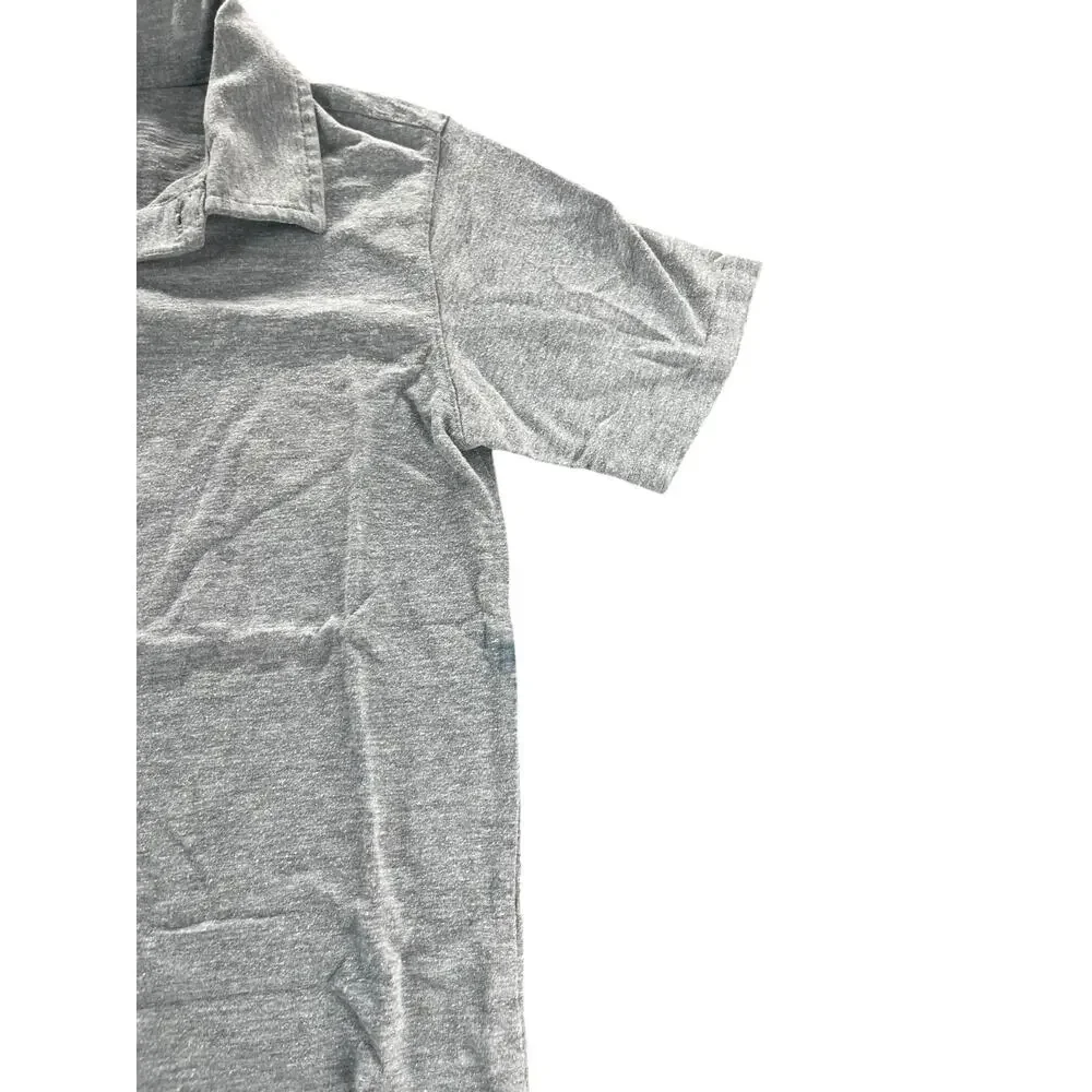 Wonder Nation Boys Gray Short Sleeve Collared Polo Shirt Youth Size Medium